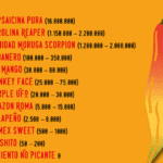 salsas picantes en la escala scoville