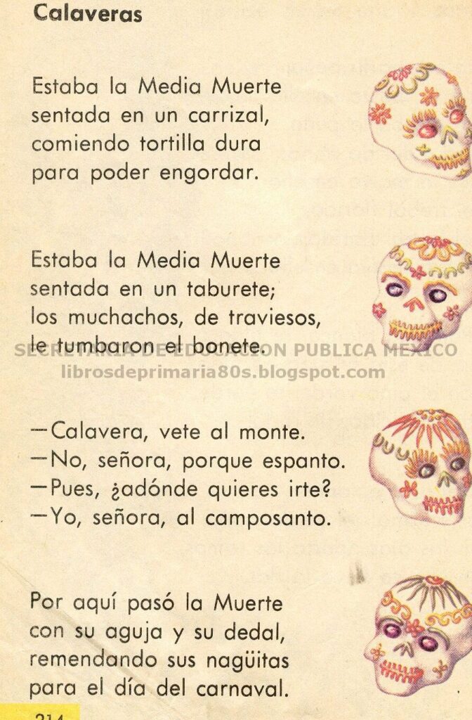Calaveritas literarias para niños de primaria calaveritas literarias para ninos de primaria