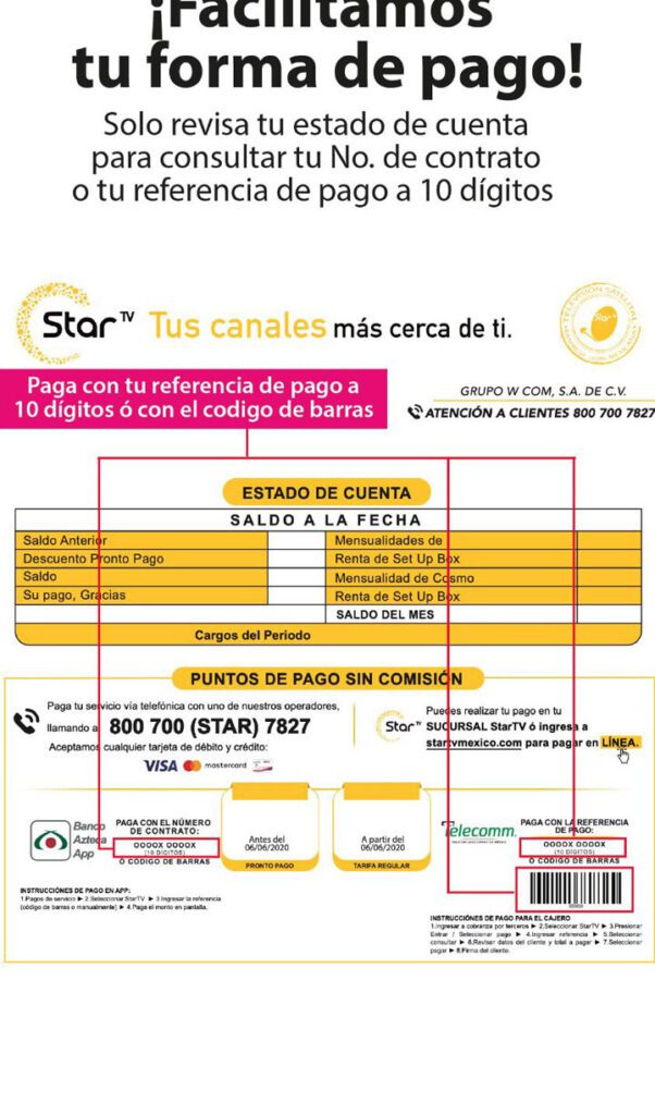 Cómo consultar estado de cuenta de Star TV como consultar estado de cuenta de star tv