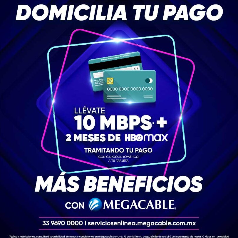 como domiciliar el pago de megacable