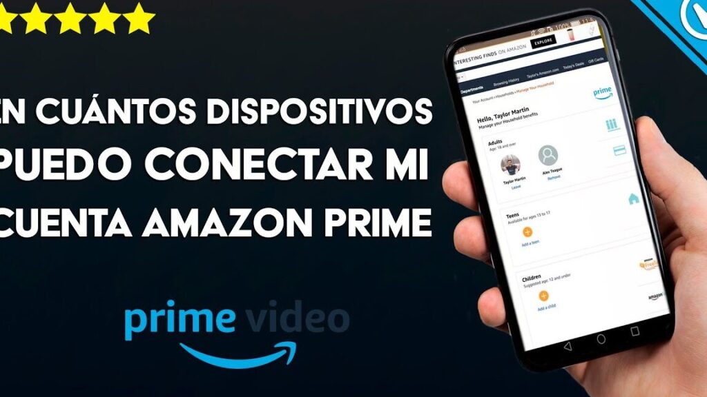 cuantos dispositivos se pueden conectar en una cuenta de amazon prime video