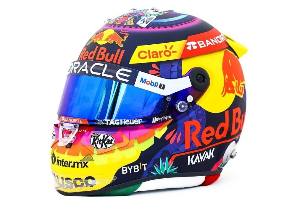 Descubre el impresionante casco de Checo Pérez, representante de México en la Fórmula 1 descubre el impresionante casco de checo perez representante de mexico en la formula 1