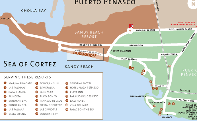 Descubre el mapa secreto de Rocky Point en México descubre el mapa secreto de rocky point en