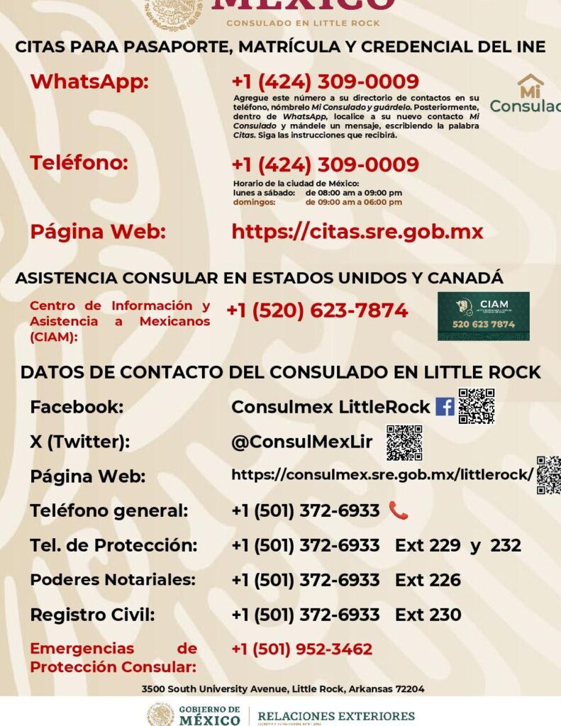 ¡Descubre el número de contacto del Consulado Mexicano en Little Rock, Arkansas! ¡No te lo puedes perder! descubre el numero de contacto del consulado mexicano en little rock arkansas no te lo puedes perder