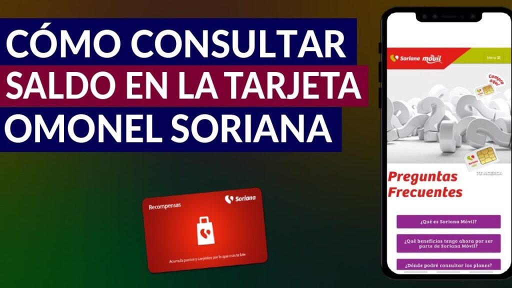 tarjeta omonel soriana como checar saldo