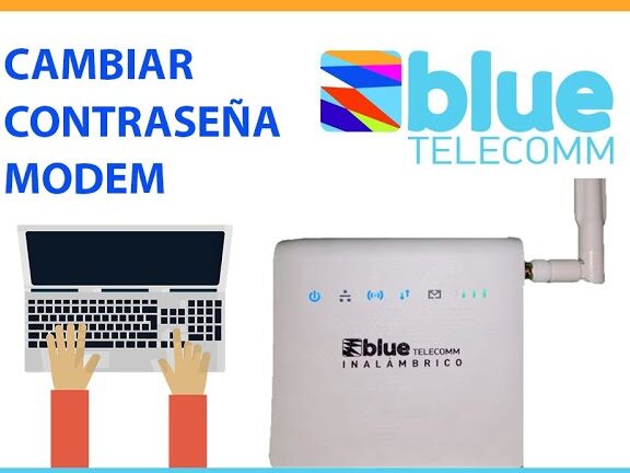 cambiar la contrasena del modem blue telecomm