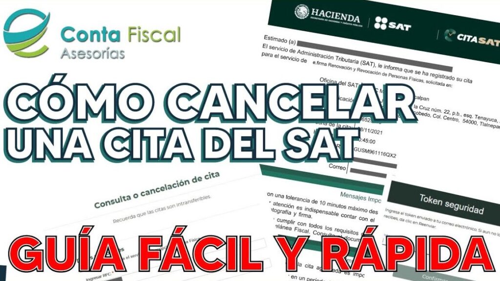 Cómo cancelar citas SAT como cancelar citas sat