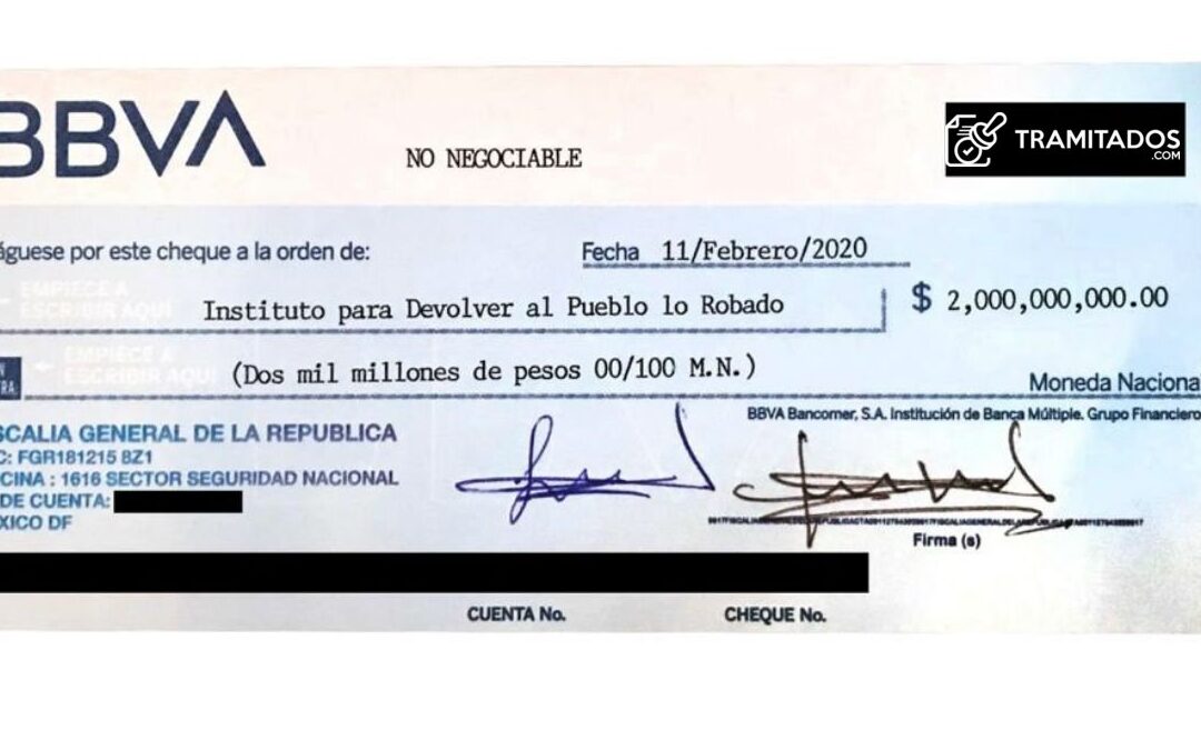 ¿Cómo llenar un cheque BBVA Bancomer?