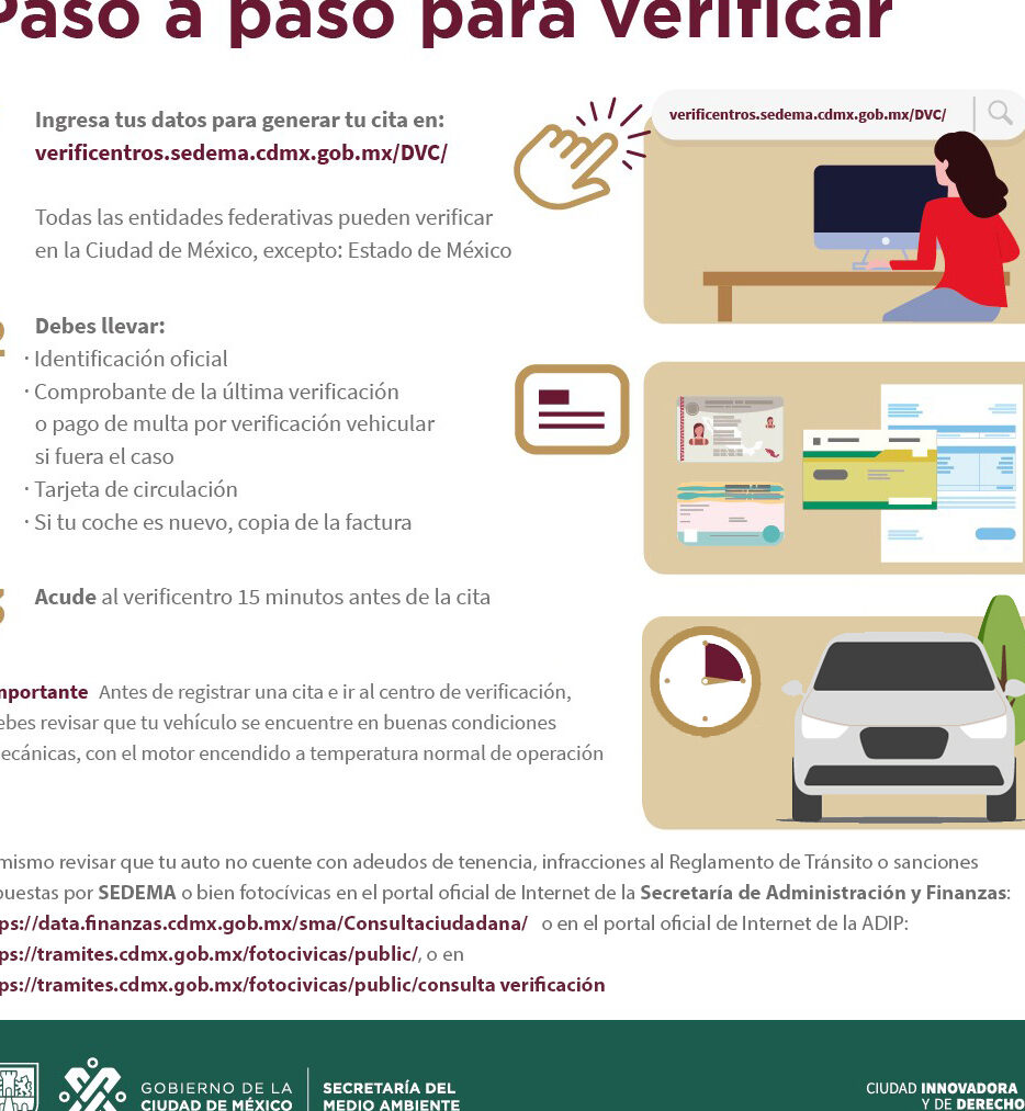 Cómo registar citas para verificación CDMX como registar citas para verificacion