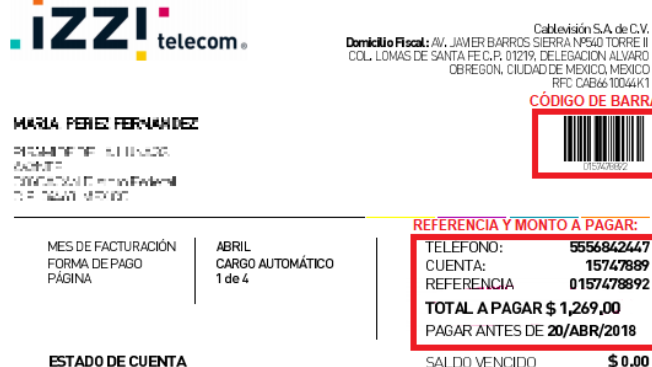 como saber mi numero de cuenta izzi