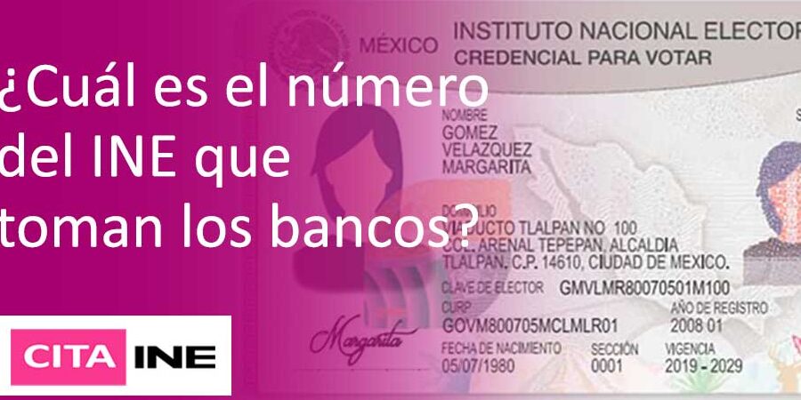 Conoce cuál es el número del INE que toman los bancos conoce cual es el numero del ine que toman los bancos