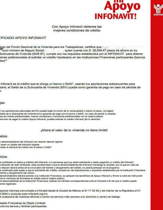 obten tu certificado infonavit y comienza a disfrutar de todos sus beneficios
