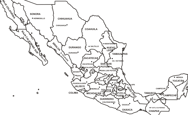Descarga gratis un mapa de México para imprimir y explorar el país desde casa descarga gratis un mapa de mexico para imprimir y explorar el pais desde casa