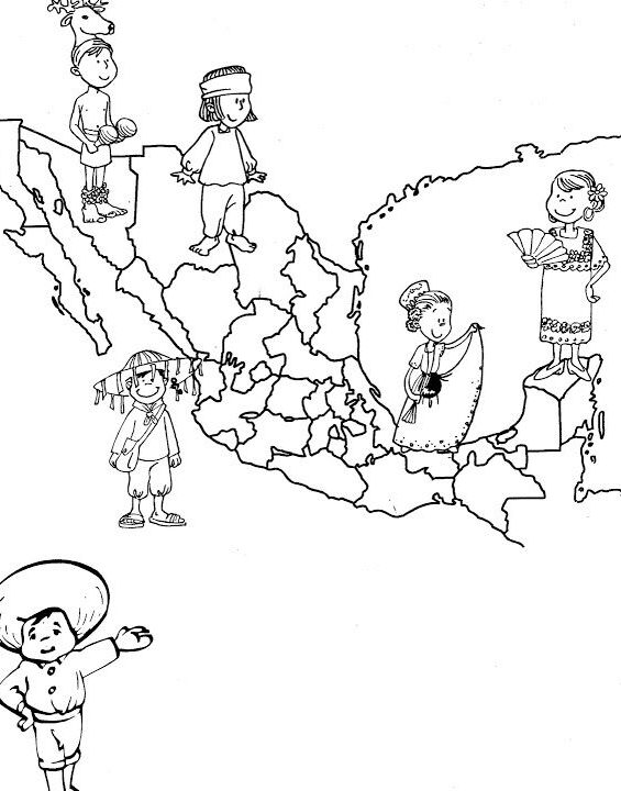 Descubre la diversión y educación en un mapa de México para colorear descubre la diversion y educacion en un mapa de mexico para colorear
