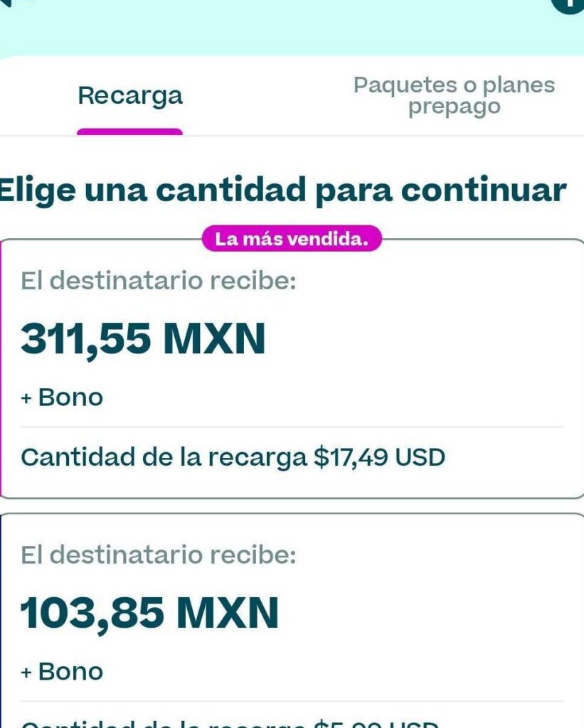 recargar saldo telcel con paypal